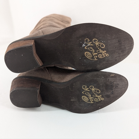 Naughty Monkey Leather Harmony Boot Taupe Size 8.5 - Picture 9 of 11